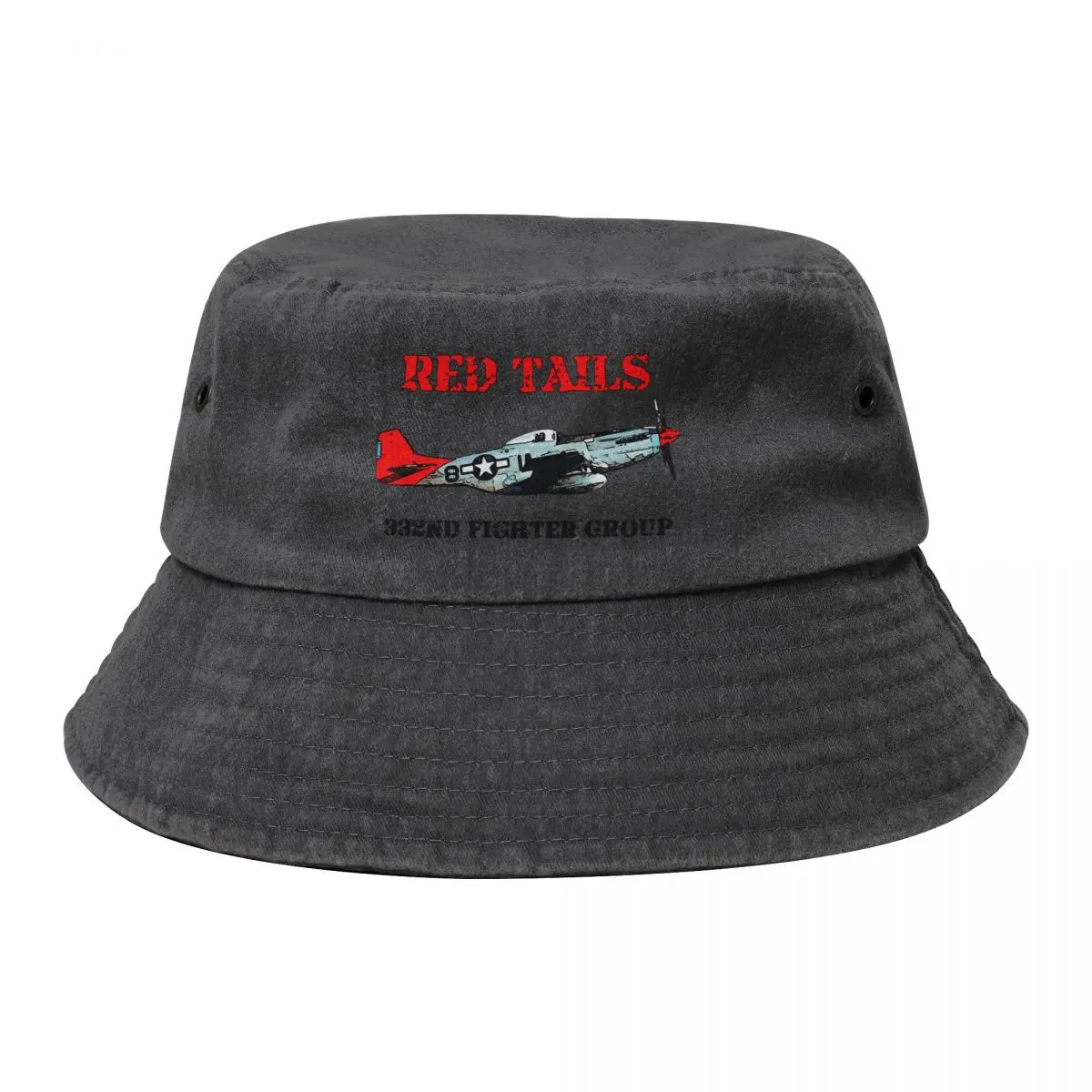 Red Tails Bucket Hat sun hat Sun Hat For Children Mountaineering Cosplay Women's Men's