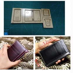 DIY leather craft zipper cardholder wallet cutting dies knife mold metal hollowed punch tool steel blade