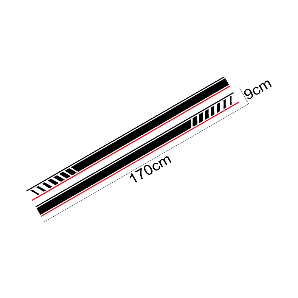 لأودي A1 8X GB GBA Sportback الأنا زائد TFSI E-Tron الحضرية 2 قطعة باب السيارة ملصق الجانب تنورة الرسومات سباق المشارب اكسسوارات #5