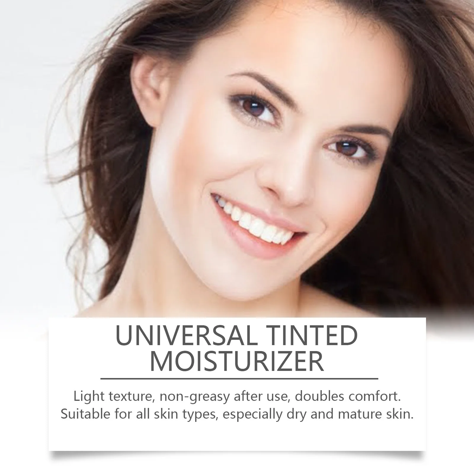 Eelhope Tinted Moisturizer Nicotinamide Lasting Oil Control Anti Sun Protection Moisturizing Facial Sunscreen Tinted Face Cream