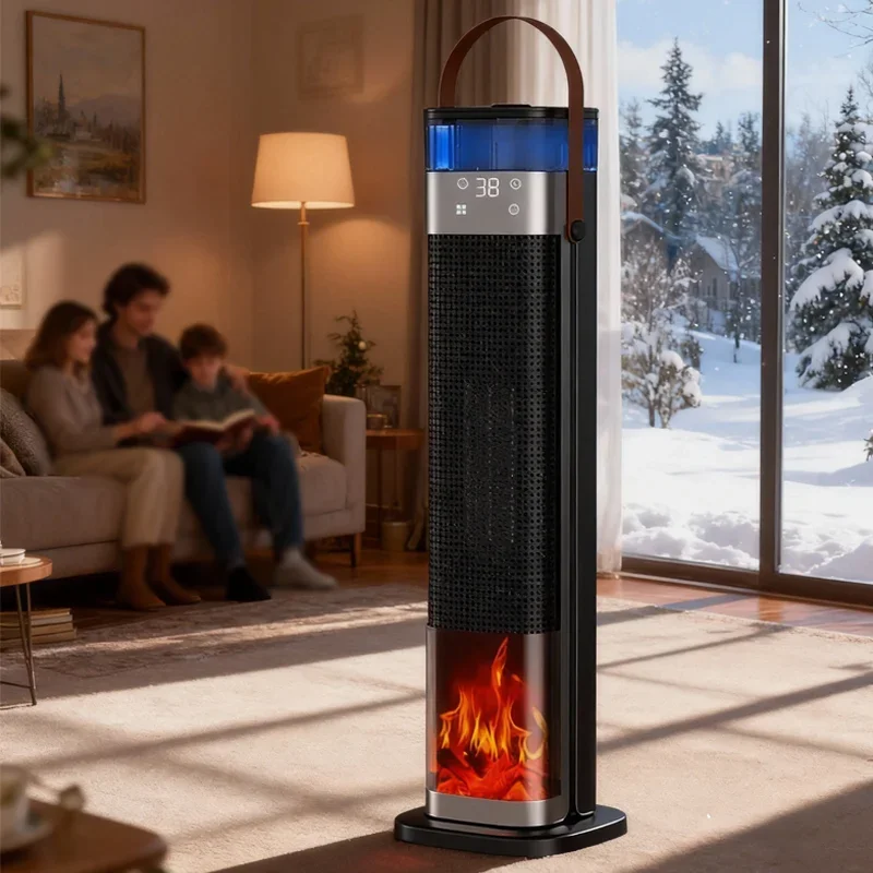 

Умный обогреватель с функцией увлажнителя воздуха в дизайне камина, быстрый нагрев, защита от перегрева, энергосбережение для дома, спальни, гостиной