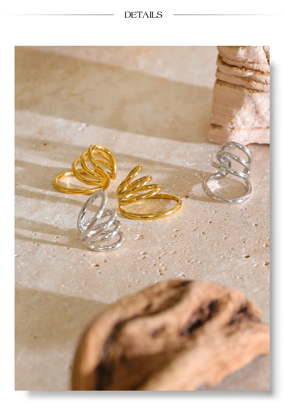 Yhpup 1 Stück Edelstahl-Ohrklemme für Frauen, Personalisierter Glänzender Metall-Ohrschmuck, Minimalistischer Attraktiver Ohrknochen-Schmuck – Detail 9