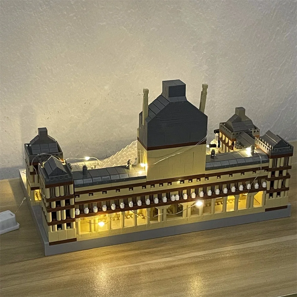 Louvre Model Micro Mini Building Blocks Toys Set: LED-illuminated Iconic Architecture Perfect Decorative Illuminate Your Space