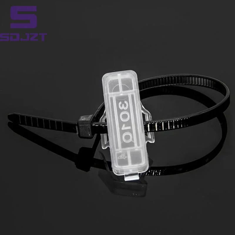 .Hot Sale-100pcs Cable Tie Label Tags Plastic Transparent Wire Marker Name Identification Holder Seal Case 2026 view 3