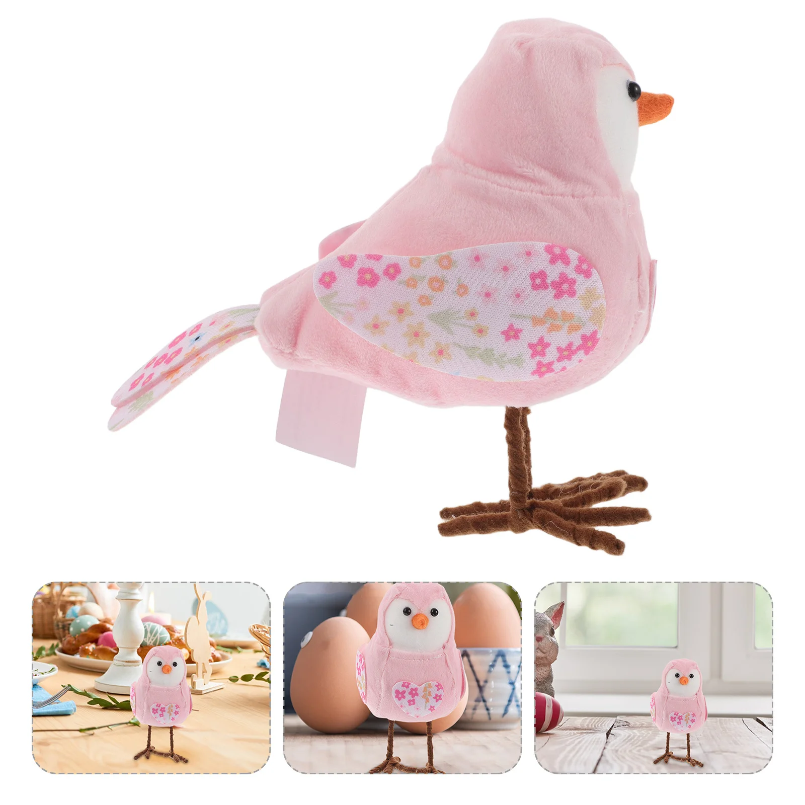 

Handmade Easter Figurines Lightweight Realistic Bird Ornaments Home Garden Desktop Party Favors Lifelike Artificial Birds