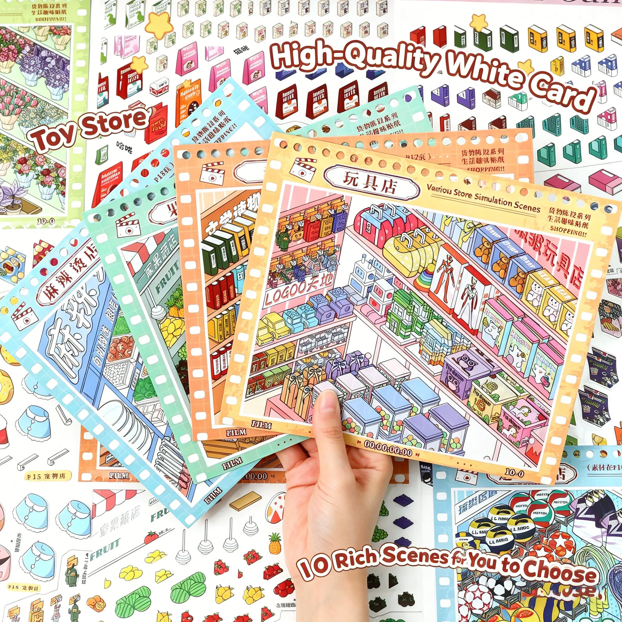 Collection de 10 autocollants - Vintage Collectible Magazines avis et prix