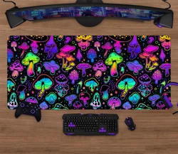 tapis de souris tapis de souris xxl accessoire bureau tapis de souris kawaii tapis de souris gaming Grand tapis de souris coloré en forme de champignon pour filles, accessoire de bureau, Kawaii, pour clavier