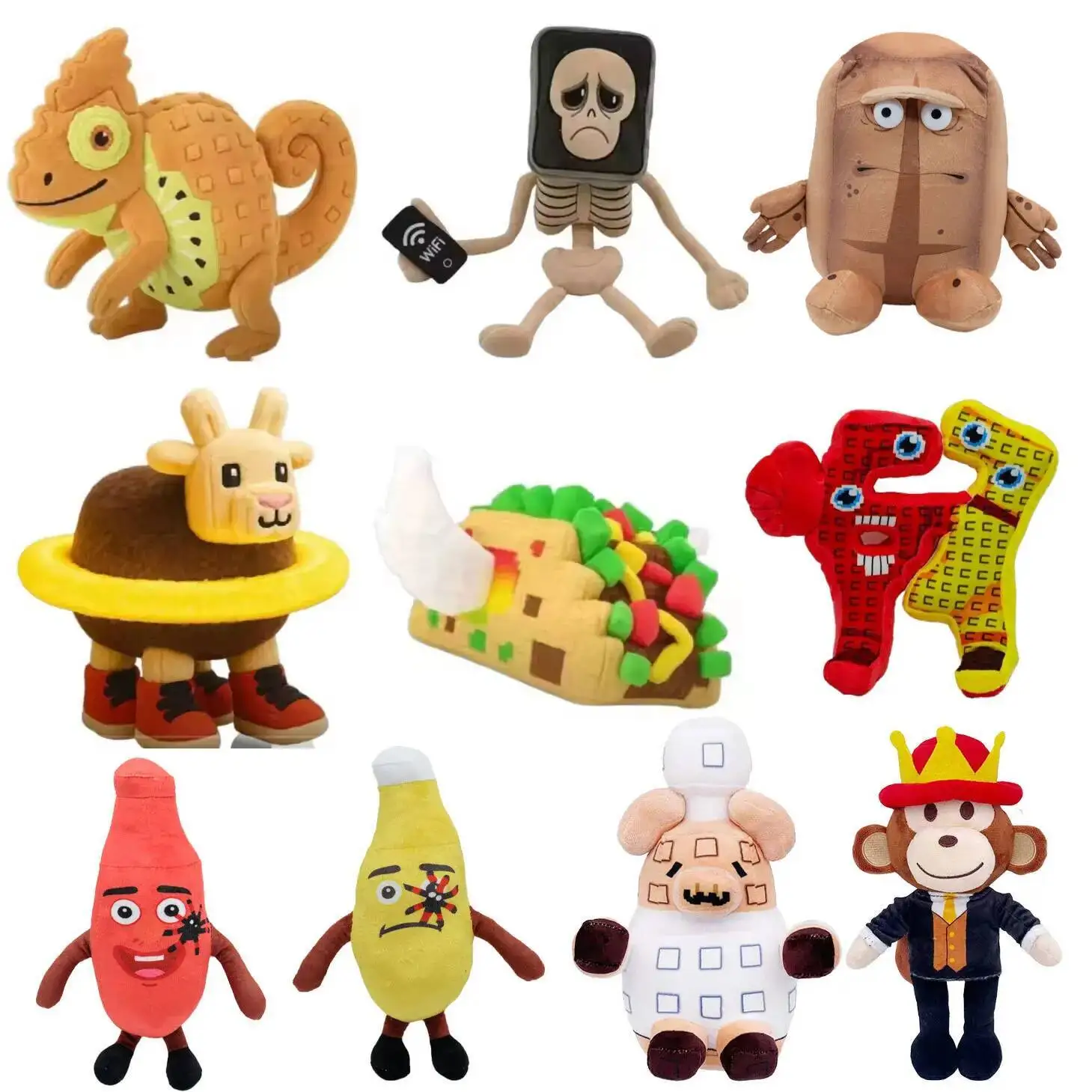 25 centimetri Ruba Un Brainrot Esok Sekolah Peluche No.9 Casa Peluche Peluche Animale Giocattolo Kawaii Giocattoli Per I Bambini Regali Di Natale