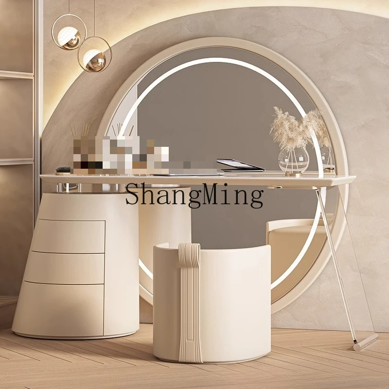 

CL light luxury bedroom modern simple room full-body mirror storage integrated makeup table