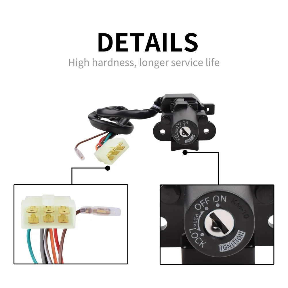 Ignition Switch Fuel Cap Lock Set For Kawasaki ZX9R 1994-2003 ZX6R ZZR400 ZXR750 EX500 EX250F Motorcycle Ignition Key Cylinder R