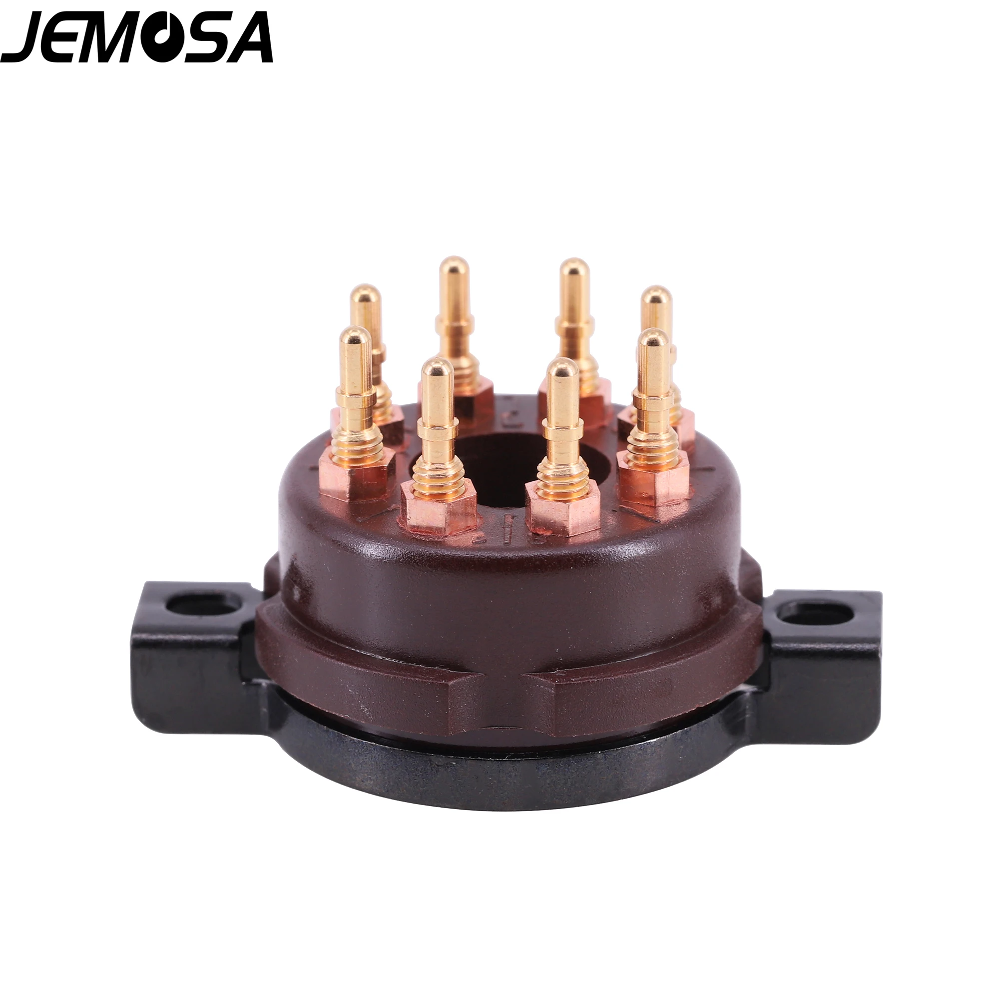 CMC-enchufe de tubo de 8 pines, baquelita marrón para 6SN7, KT88, EL34, 6550, 6L6, 6CA7, 6SL7, KT66, amplificador de Audio de tubo Vintage, HIFI