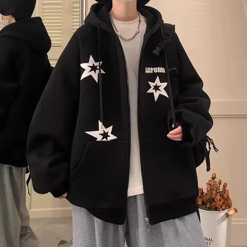 

Мужская толстовка с капюшоном Extra Large 300 Pou Lazy Sle, осенне-зимняя, американский модный бренд, утепленная флисом