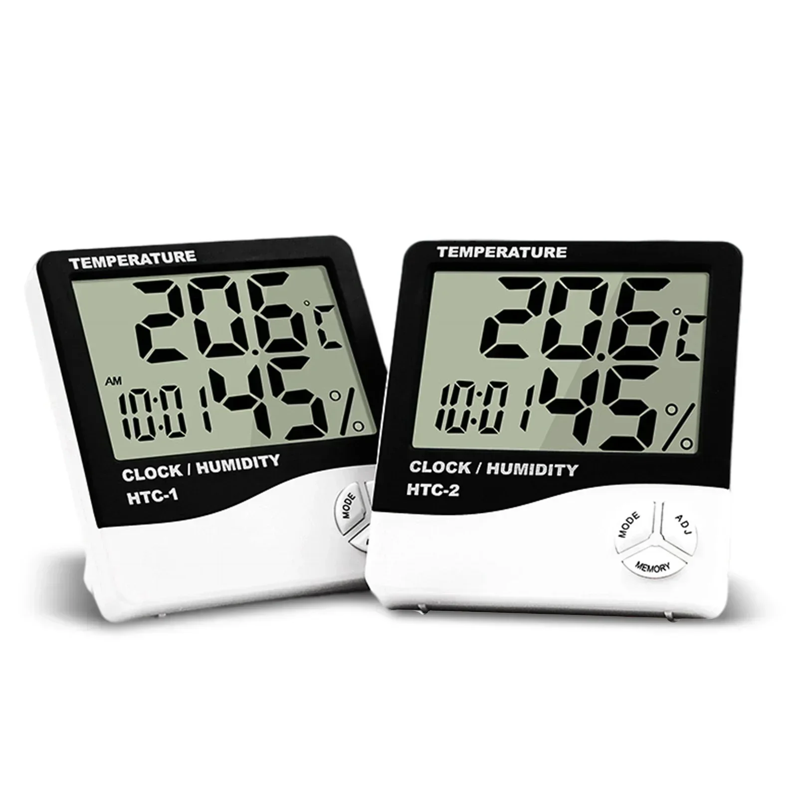 LCD Electronic  Indoor Outdoor  Humidity MeterThermometer Hygrometer Weather Station Clock  Digital Temperature