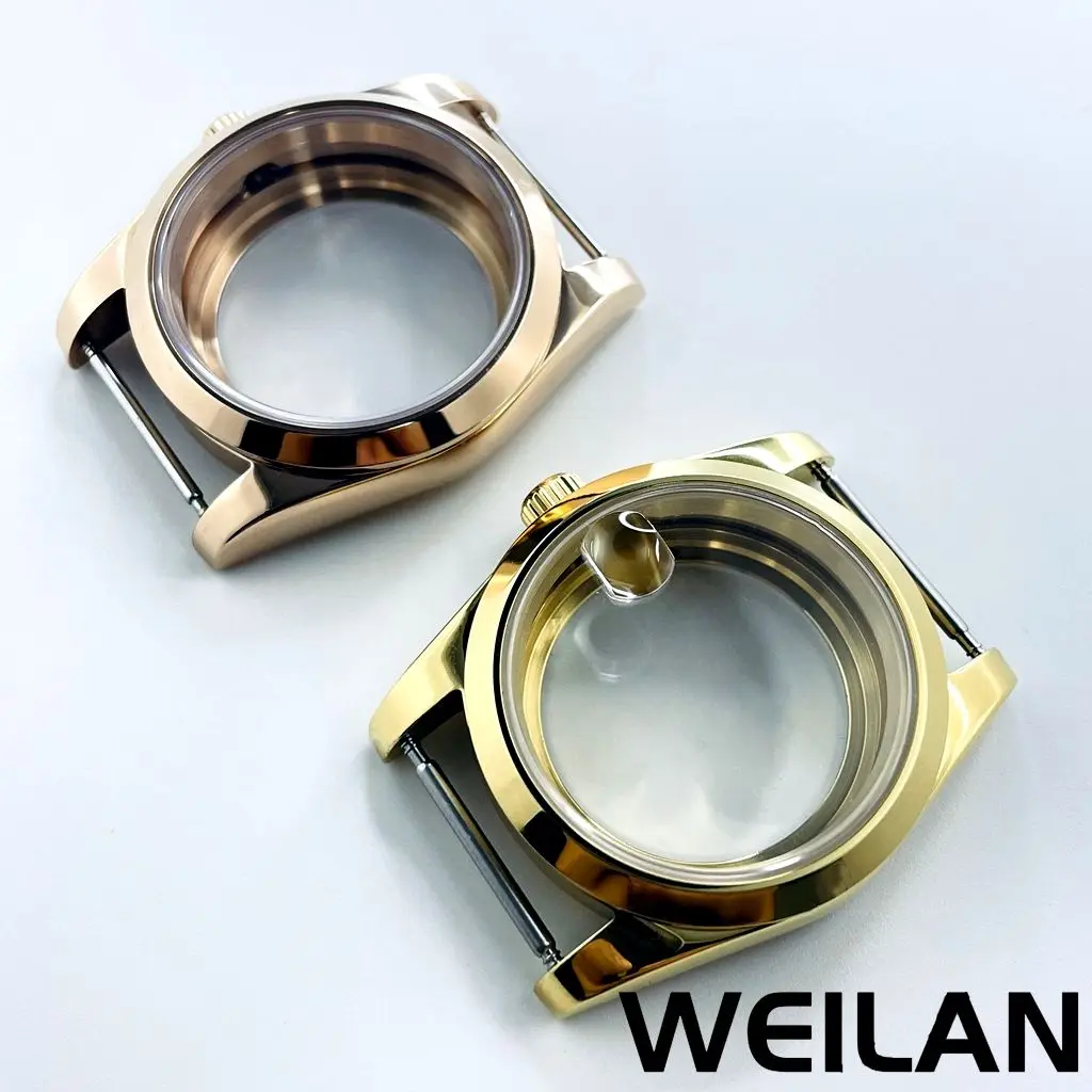 36mm 40mm Rose Gold Black Silvery NH34 NH35 NH36 NH38 NH39 NH70 NH72 ETA2824 PT5000 Watch Case Top Waterproof Sapphire Crysta