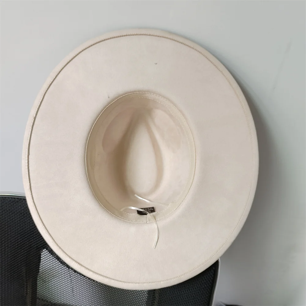 New hand-painted suede hat autumn and winter ladies hat jazz hat color block graffiti original design gift hat