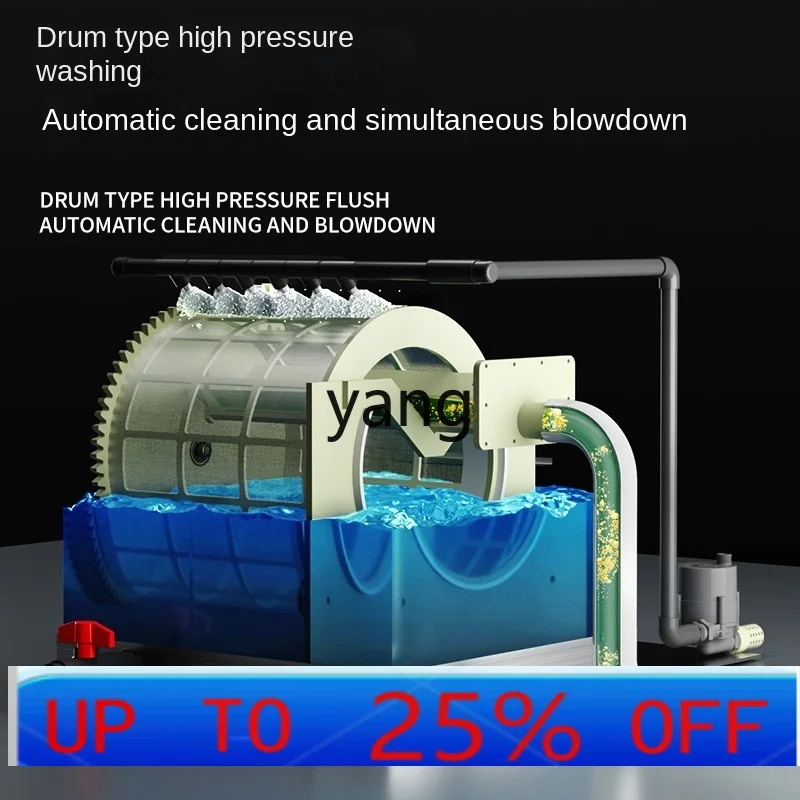 CX fish pond filter intelligent automatic backwash cycle purification system equipment
