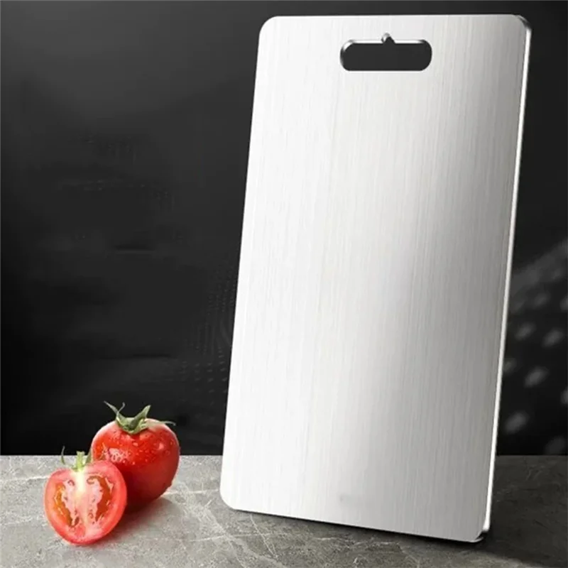 Deska do krojenia ze stali nierdzewnej A02M, antybakteryjna, odporna na pleśń, do krojenia owoców i warzyw, deska do ugniatania ciasta.