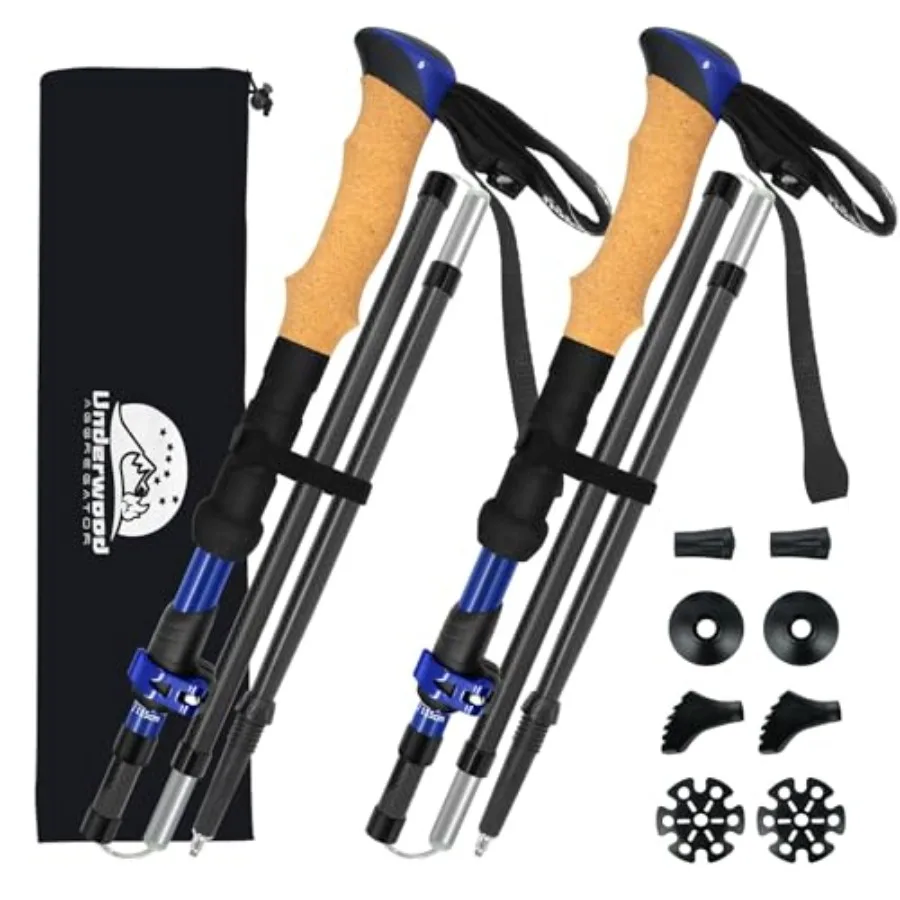 

Карбоновые треккинговые палки - легкие складные палки для походов, 2 шт., палки для скандинавской ходьбы, для путешествий, походов и прогулок.