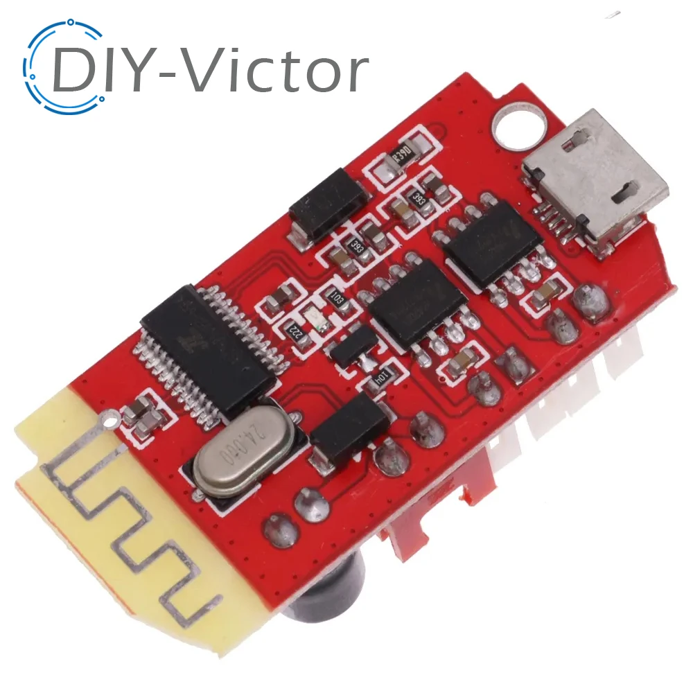 CT14 Micro 4.2 Stereo Bluetooth Power Amplifier Board Audio Module F Class 5W+ 5W with Charging DIY Modified Speaker