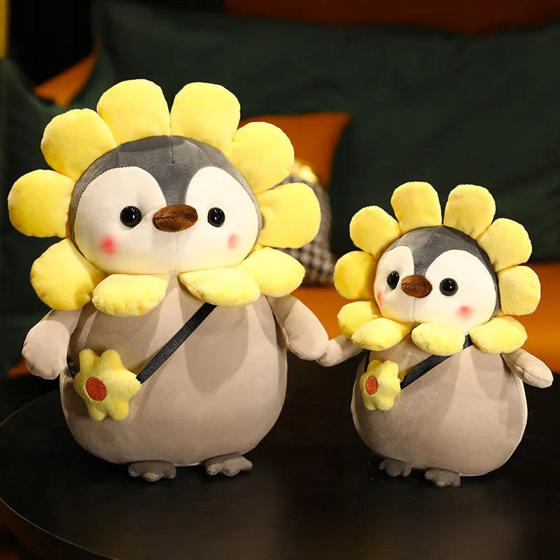 

Kawaii Cartoon Mollusk Penguin Cosplay Plush Cross-dress Rabbit Sunflower Unicorn Gifts to Girlfriend Room Decor.