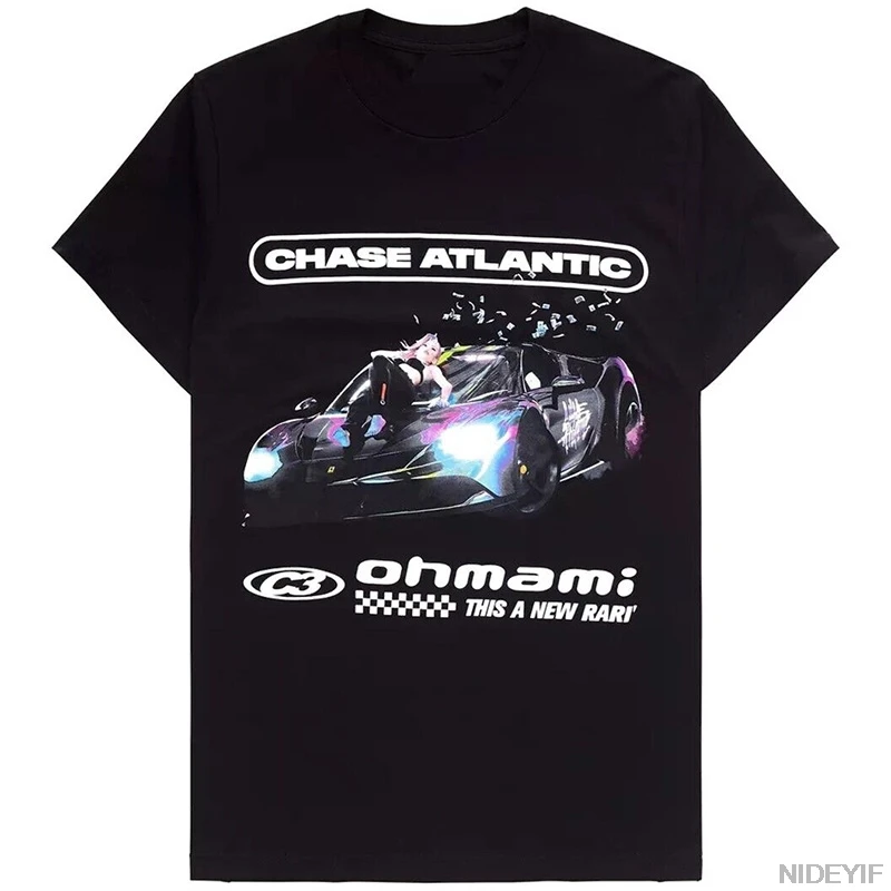 Chase Atlantic Lost in Europe en UK Tour T-shirts Katoenen T-shirts Hoge kwaliteit korte mouwen Tops Dames Heren Oversized T-shirts P29