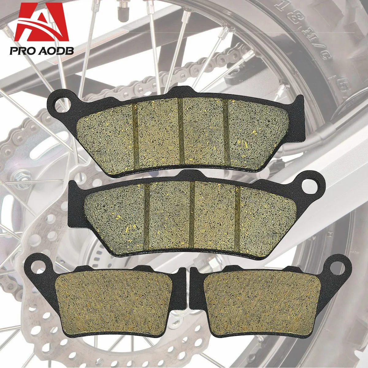 Front Rear Brake Pads For Honda SLR650 CB500 FX650 NX500 NX650 For Yamaha XT660R For APRILIA Pegaso 650 2001-2008 etc Motorcycle