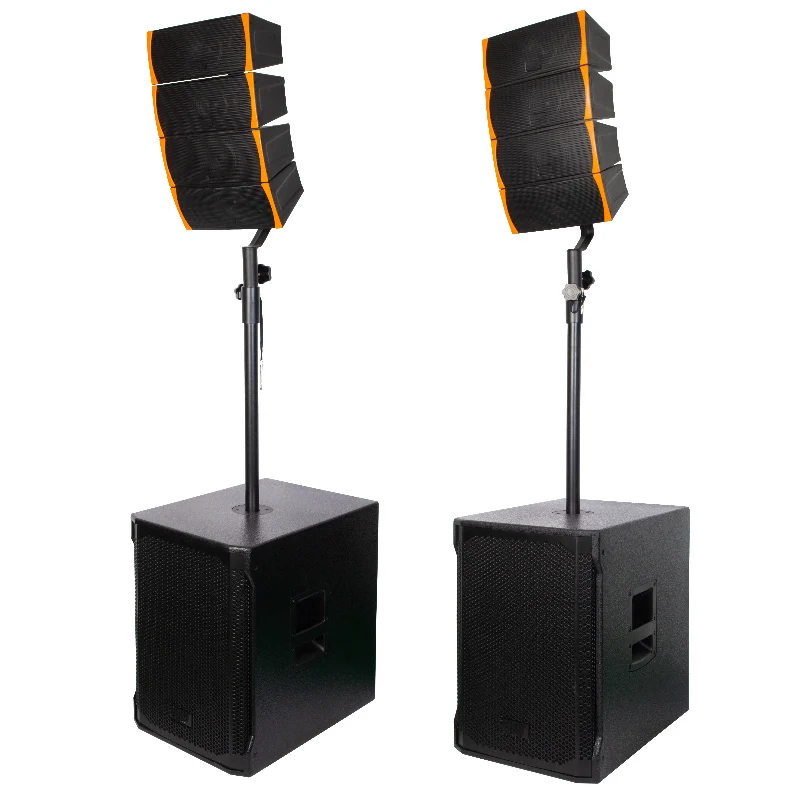 Scalable 1800W Line Array PA System Professional Loudspeaker With Bluetooth 5.0 For Festivals