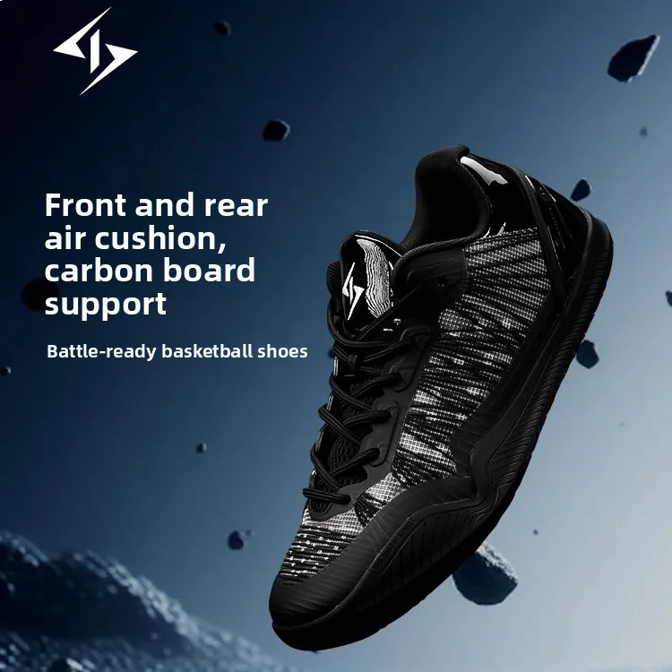 Shiyitong Second Generation Basketball Shoes Men's Low Top Carbon Plate Air Cushion Shock Absorption Sports Shoes for Men And...