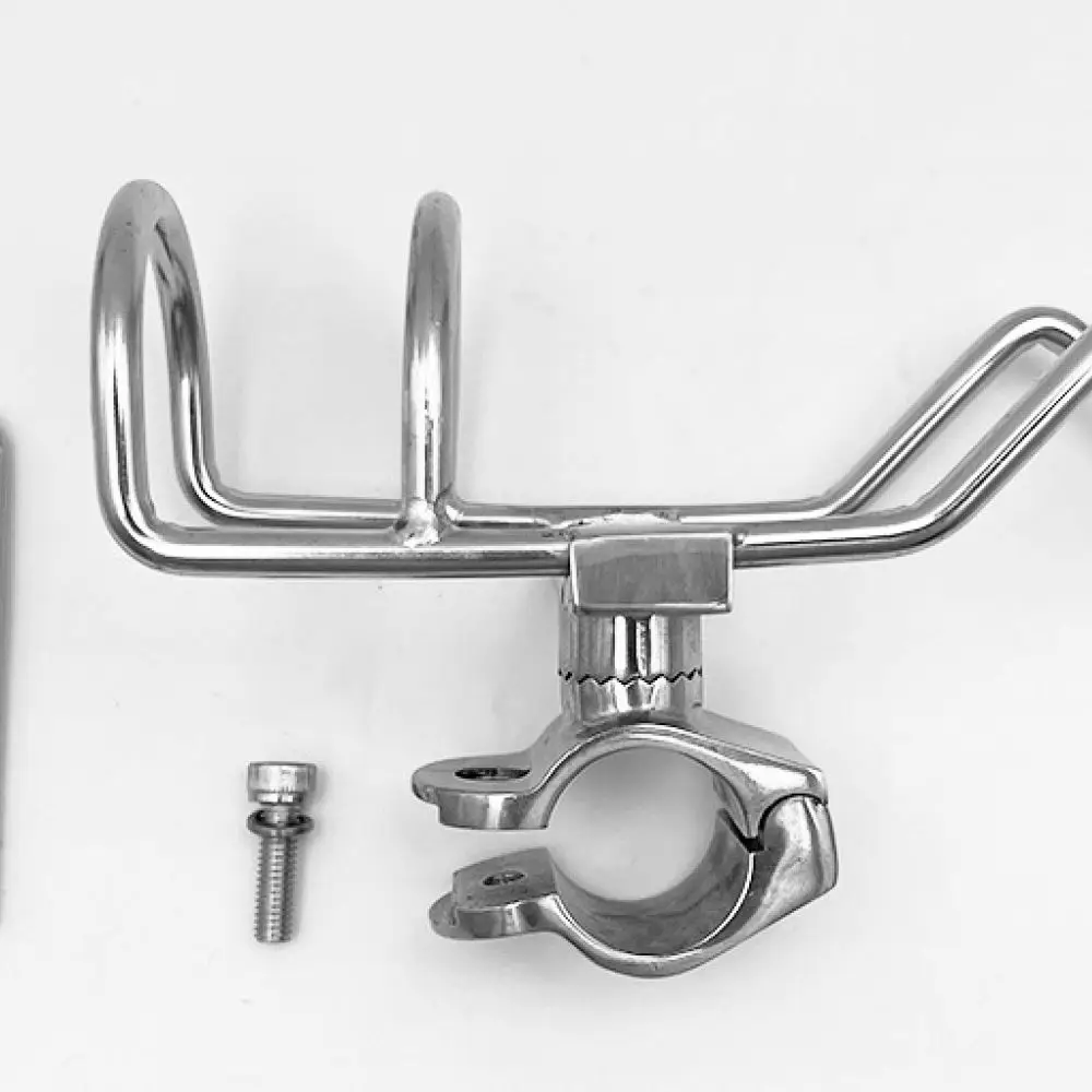 Stainless Steel Fishing Rod Holder For Boat Yacht Railing Stand Adjustable Marine Pole Bracket Sea Fishing Tackle Accessory