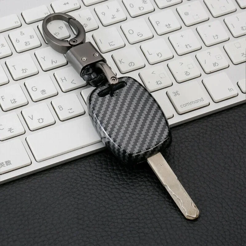 Carbon Fiber Car Key Fob Case Cover for HONDA ACCORD CIVIC CR-V FIT RIDGELINE