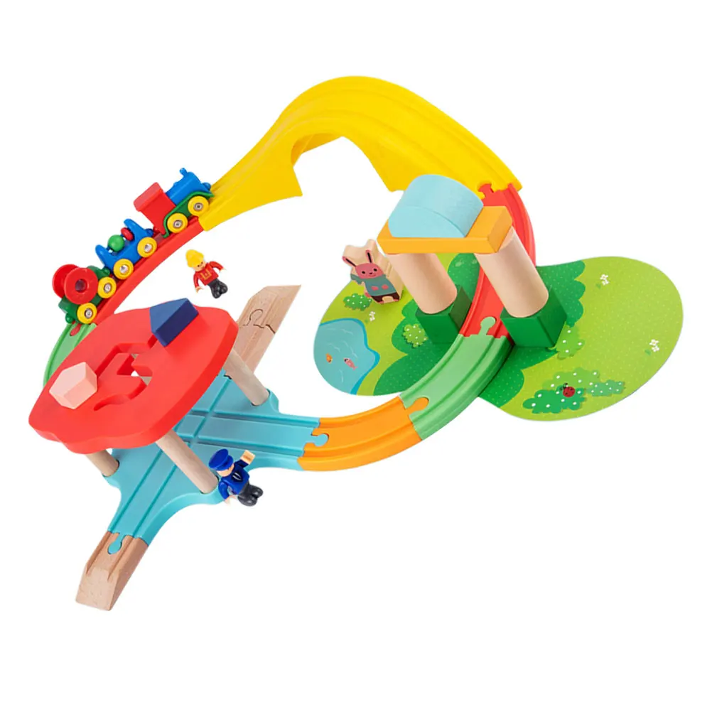 

1 set Gliding Track For Kids Inertia Train Creative Educational Plaything Track Train Plaything Safe Rounded Edges