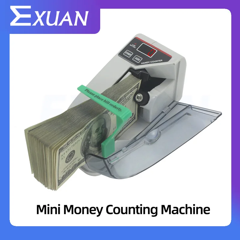 V30 Portable Banknote Bill Counter Multi-country Banknotes  Mini Compact Banknote Counting Machine Handheld Counting Machine