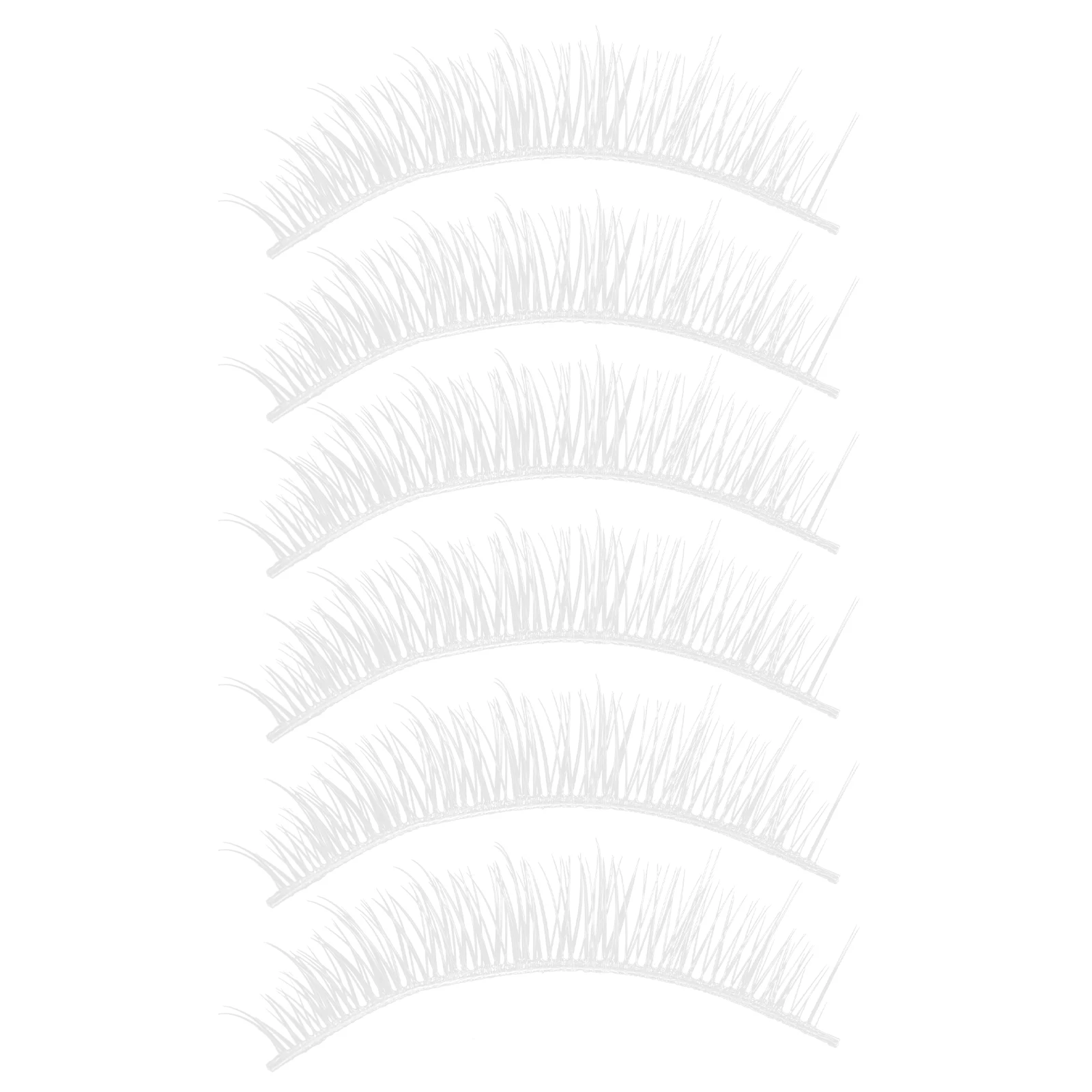 

3 Pairs False Eyelashes White Short Natural Crossover for Daily Makeup lash extension cosplay lashes fake lashes