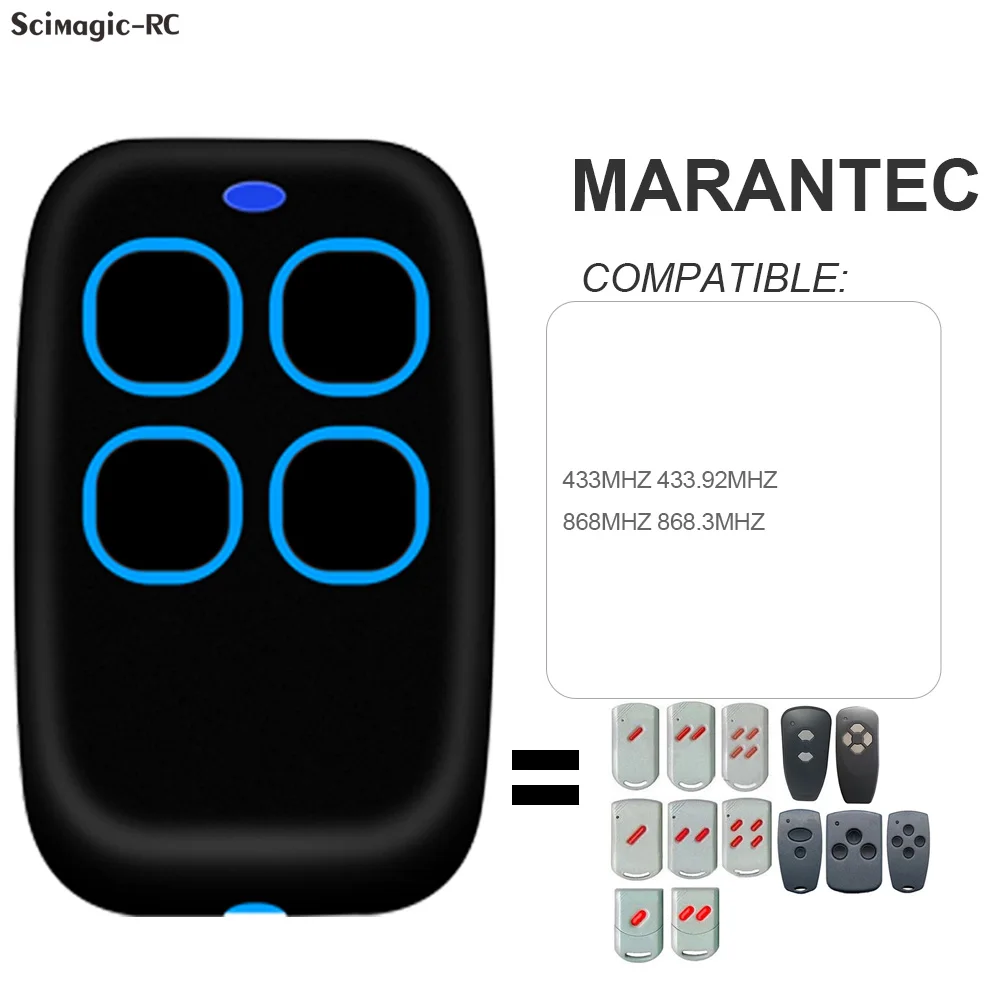 

Clone Garage Door Remote Marantec 868 MHz / 433MHz For Digital D302 D304 D313 433 D323 D382 D384 131 868 Command 211 212 214 221