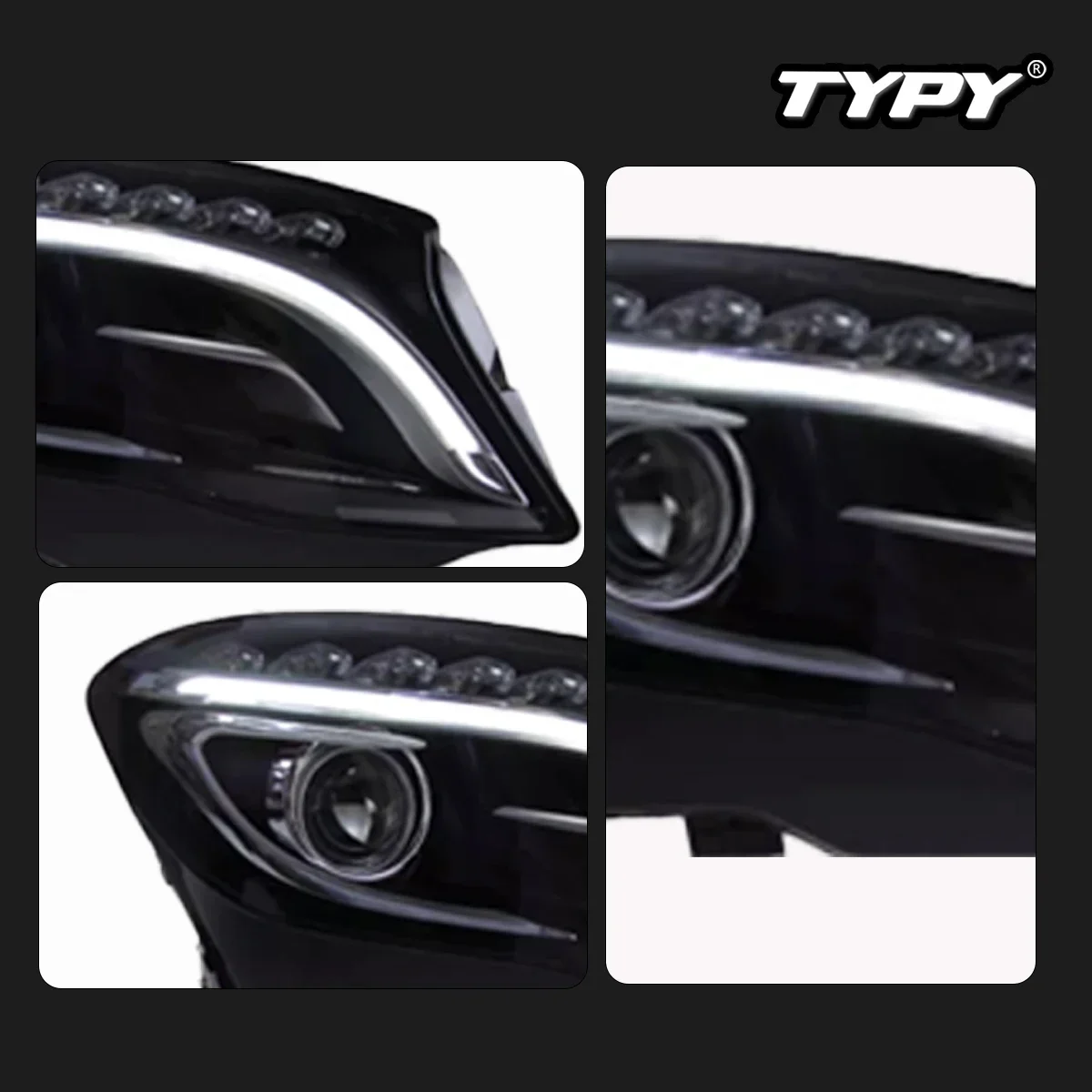 New Full LED Headlight Upgrade Modified Head Lamp For Benz GLA X156 2015-2017 Turn Signals Daytime Running Lights