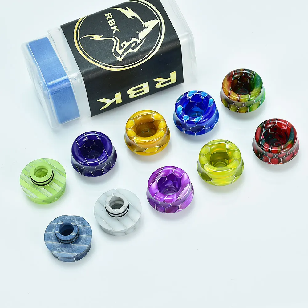 Wolfcoolvape 510 طرف بالتنقيط vape ملحقات السجائر الإلكترونية الراتنج 510 mtl طرف بالتنقيط لـ dvarw mtl cl rta/mtl rta
