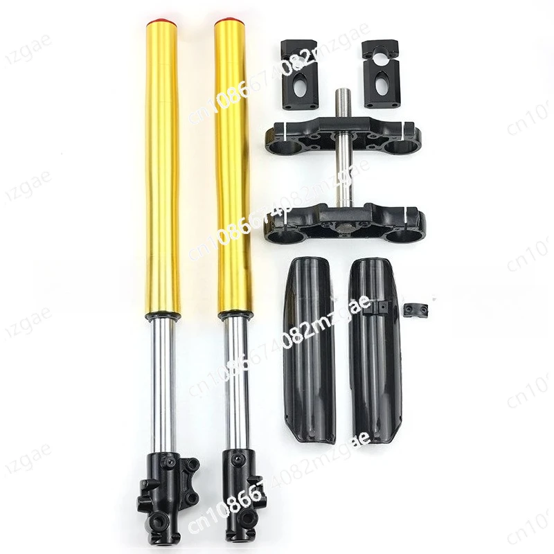 710 front inverted fork shock absorbers 45MM/48MM, with upper and lower plates installed,
