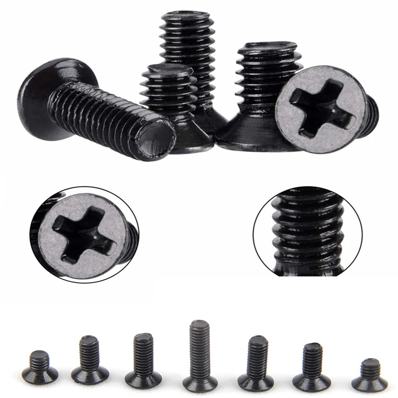 

500pcs M2 M2.5 M3 Phillips Countersunk Head Laptop Repair Screw Combination Set Screws pocket hole screws m3 screw