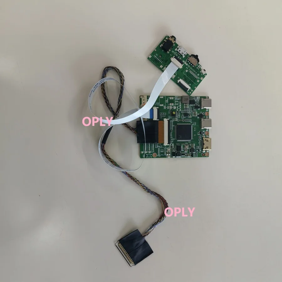 Kit de Placa de Controle LVDS 2 TYPE-C MINI HDMI compatível com B125XW01 V0 LP125WH2 12.5" 1366X768 40 pinos para monitor LCD LED