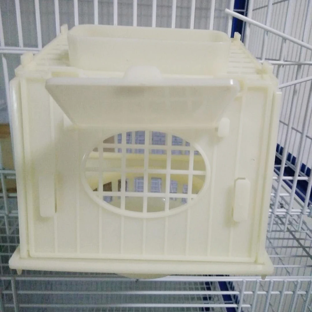 Bird Cage Hanging Parrot Breeding Box Bird Nest Bird Cage Removable White High Quality Plastic Bird House Parrot Cage Pet Tools