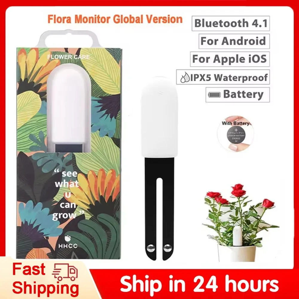 HHCC Flora Monitor Flower Care Plant Sensor Grass Soil Water Fertility Smart Tester Flower Gardening Detector For XiaoMi Mijia