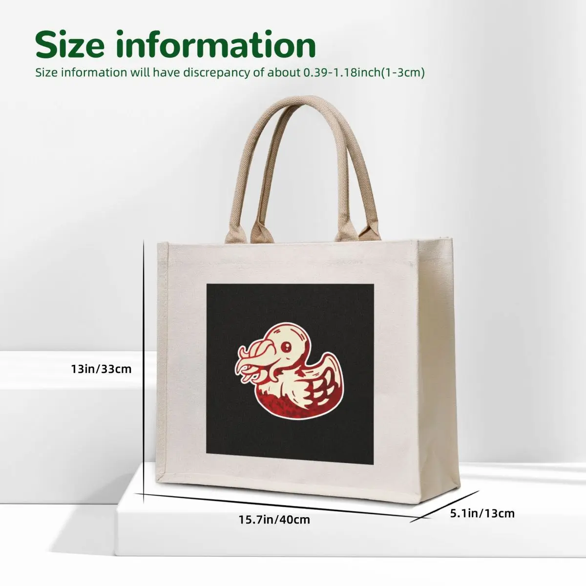 No Ducky Tote Bag Portable shopping bag Fabric bag shopping trolley