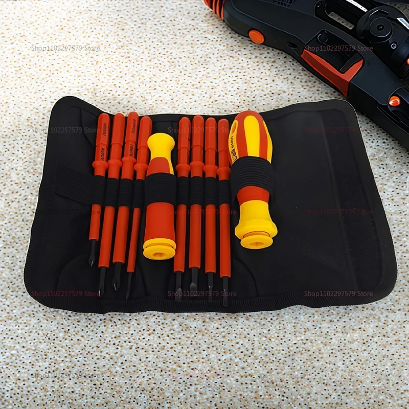 10 في 1 مجموعة مفكات معزولة 500 فولت صلابة عالية المغناطيسي فيليبس عرافة أدوات الكهربائيين للإصلاحات الكهربائية