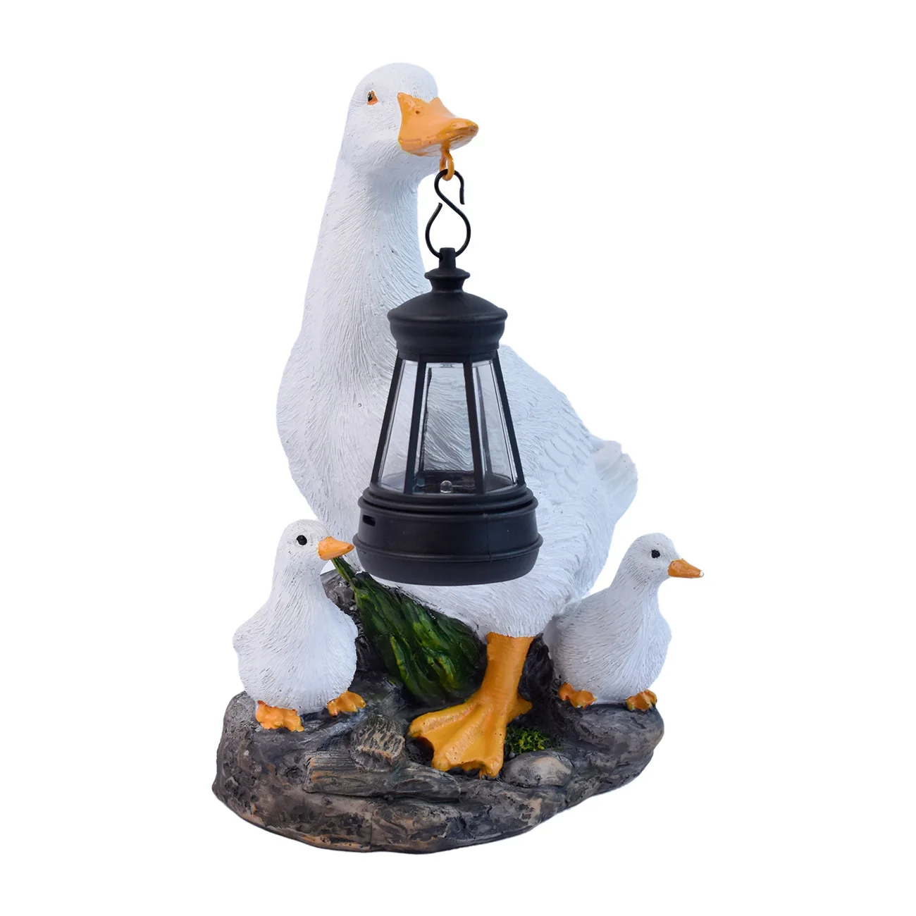 

Садовый светильник на солнечных батареях в виде утки, креативное украшение для дома, светящиеся поделки