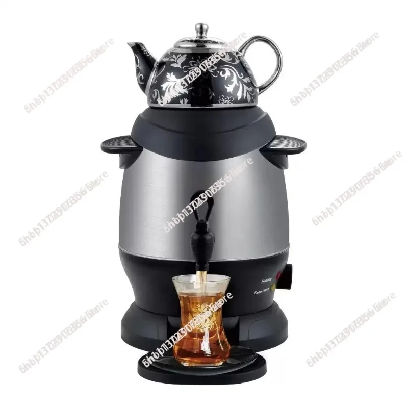 White Ceramic Enamel Electric Samovar Thermostat Kettle for Tea Making