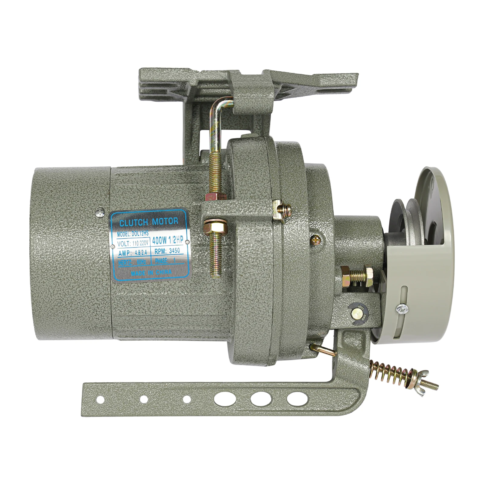400W Sewing Machine Motor, 3450rpm Speed, Shock Absorbing Pads, Smooth Operation, Efficient Performance