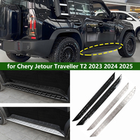 for Chery Jetour Traveller T2 2023-2025 Stainless Steel Side Step Cover Welcome Pedal Anti-Slip Protective Guards