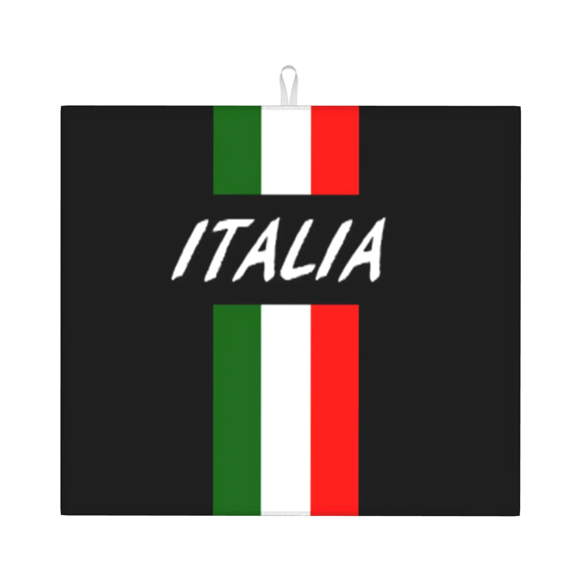 Italy Flag Non Slip Kitchen Counter Protector Mat Barware Tableware Reusable  Bathroom Drying Mat For Kitchen