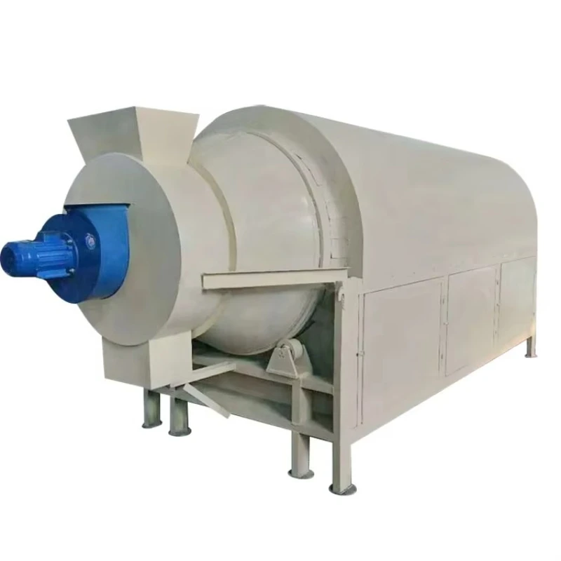 Grain crop sawdust and sand organic fertilizer dryer