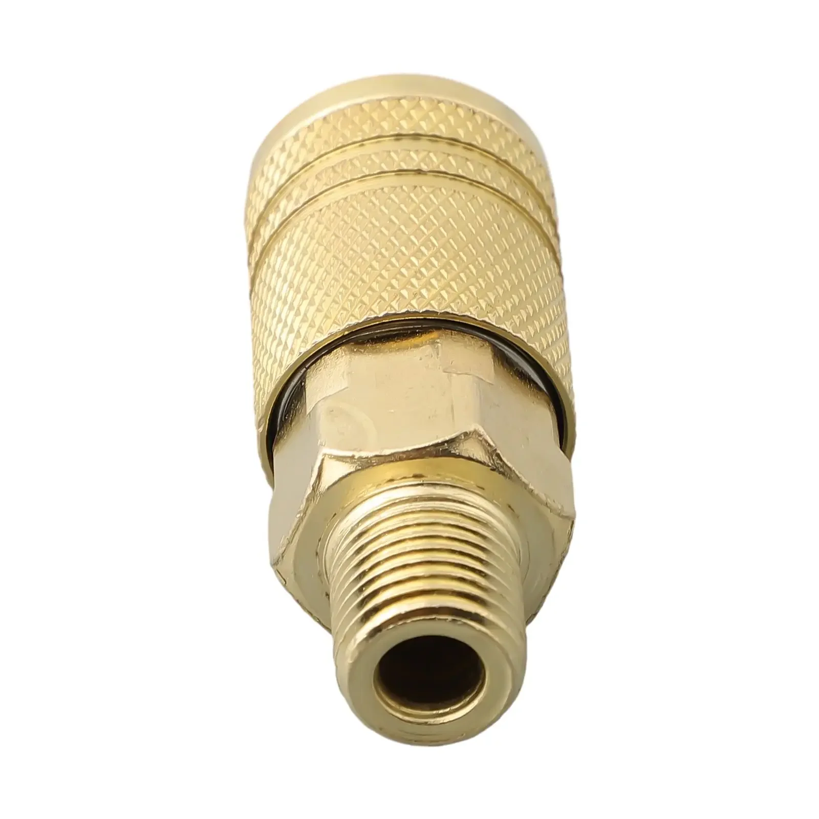 

Quick Connector Pneumatic Fitting Male Thread US Standard 1/4NPT Copper Plated Coupling Connector Coupler For Air Compressor